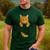 Cute Tabby Cat Pocket Cat Mom Cat Dad Cat Lover Men's Casual T-Shirt Forest