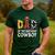 Dad 1st Birthday Cowboy Western Dad Birthday Boy Men's Casual T-Shirt Forest