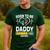 Dad To Be 2026 Loading Dad Est 2026 Promoted To Daddy Men's Casual T-Shirt Forest