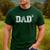 Dad For Dad Dad Of 6 Six Fathers Day Vintage Men's Casual T-Shirt Forest