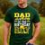 Dad Of The Birthday Boy Construction Truck Men's Casual T-Shirt Forest
