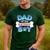 Dad Of The Birthday Boy Matching Dog Family Birthday Party Men's Casual T-Shirt Forest