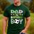 Dad Of The Birthday Boy Soccer Player Game Day Men's Casual T-Shirt Forest