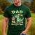 Dad Of The Birthday Boy T Rex Dinosaur Family Party Men's Casual T-Shirt Forest