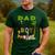 Dad Of The Birthday Boy Wild Zoo Theme Safari Party Men's Casual T-Shirt Forest