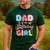 Dad Of The Birthday Girl Family Summer Beach Birthday Party Men's Casual T-Shirt Forest
