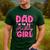 Dad Of The Birthday Girl Pink Bow Birthday Girl Family Men's Casual T-Shirt Forest