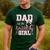 Dad Of The Birthday Girl Pink Bow Flower Birthday Girl Men's Casual T-Shirt Forest