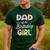 Dad Of The Birthday Girl Tie Dye Girl Bday Party Men's Casual T-Shirt Forest