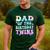 Dad Of The Birthday Twins Girls Kids Party Retro Bday Men's Casual T-Shirt Forest