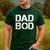 Dad BOD Rough Strong 90s Stencil Text Men's Casual T-Shirt Forest