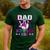 Dad Of The Bowler Girl Matching Family Bowling Birthday Men's Casual T-Shirt Forest