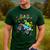 Dad Building Blocks Monster Truck Dinosaur Birthday Men's Casual T-Shirt Forest