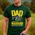 Dad Of A Childhood Cancer Warrior Childhood Cancer Awareness Men's Casual T-Shirt Forest