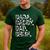 Dad Dada Daddy Bruh Papa Cow Daddy Love Cows Dad Cow Print Men's Casual T-Shirt Forest