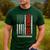 Dad Dance She Get It From Me Proud Dancer Dad USA Flag Men Men's Casual T-Shirt Forest