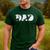 Dad Dinosaur Saurus Boys Girls Fathers Day Idea Men's Casual T-Shirt Forest