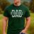 Dad Of Four Girls Daddy Of 4 Daughters Father's Day Men's Casual T-Shirt Forest