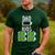 Dad Of Four Low Battery Father Of 4 Kids Dad Men's Casual T-Shirt Forest