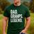 Dad Gramps Legend Vintage Distressed Bold Gramps Graphic Men's Casual T-Shirt Forest
