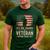 Im A Dad Grandpa And A Veteran Nothing Scares Me Veteran Men's Casual T-Shirt Forest