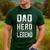 Dad Hero Legend Vintage Distressed Dad Men's Casual T-Shirt Forest