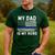 My Dad Is My Hero Police Officer Blue Line American Flag Men's Casual T-Shirt Forest My Dad Is My Hero Police Officer Blue Line American Flag Men's Casual T-Shirt Forest