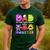Dad Little Monster Kids 1st Birthday Party Family Monster Small Men's Casual T-Shirt Forest