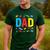 Dad Master Builder Building Bricks Blocks Family Fathers Day Men's Casual T-Shirt Forest