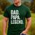 Dad Papa Legend Vintage Distressed Bold Papa Graphic Men's Casual T-Shirt Forest