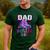 Dad Of Roller Girl Roller Skating Birthday Matching Family Men's Casual T-Shirt Forest
