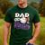 Dad Rookie Of Year 1st Birthday Baseball Theme Matching Men's Casual T-Shirt Forest