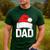 Dad Santa Christmas Family Matching Pajamas Papa Xmas Father Short Sleeve Men's Casual T-Shirt Forest