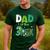 Dad Of The Three Rex Birthday Dinosaur Family Matching Men's Casual T-Shirt Forest