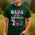 Dada Of The Birthday For Girl Dinosaur T-Rex Party Family Men's Casual T-Shirt Forest