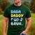 Dada Daddy Dad Bruh Fathers Day Blue Dog Men's Casual T-Shirt Forest