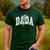 Dada Lightning Bolt Checkered Varsity Dad Men Father's Day Men's Casual T-Shirt Forest Dada Lightning Bolt Checkered Varsity Dad Men Father's Day Men's Casual T-Shirt Forest