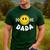 Dada One Happy Dude Birthday Theme 1st Family Matching Mom Men's Casual T-Shirt Forest