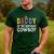 Daddy 1st Birthday Cowboy Western Daddy Birthday Boy Men's Casual T-Shirt Forest