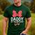 Daddy Of The Birthday Girl Cute Pink Bow Family Matching Men's Casual T-Shirt Forest