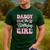 Daddy Of The Birthday Girl Family Pink Coquette Bow Men's Casual T-Shirt Forest