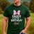 Daddy Of The Birthday Girl Pink Bow Birthday Family Matching Men's Casual T-Shirt Forest