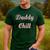 Daddy Chill Pink Distressed Men's Casual T-Shirt Forest