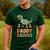 Daddy Saurus Dinosaur Dad Of Two Kids Dino Family Men's Casual T-Shirt Forest