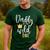 Daddy Of The Wild One Shirt 1st Birthday First Thing Dad Tee Men's Casual T-Shirt Forest