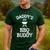 Daddys BBQ Buddy Cute Barbecue Family Match Boys Girls Kids Men's Casual T-Shirt Forest