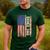 Dance Dad US American Flag Shirt Dancer Dancing Father Men Men's Casual T-Shirt Forest