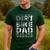 Dirt Bike DAD Bike Motocross Enduro US Flag Shirt T-Shirt Men's Casual T-Shirt Forest
