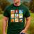 Disney Classic Father's Day Disney Dads Colorful Panels Men's Casual T-Shirt Forest