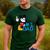 Disney Mickey Mouse Father's Day 1 Dad Men's Casual T-Shirt Forest